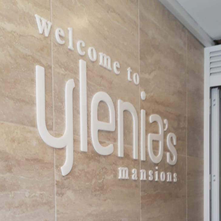 Acrylic Apartment Block Name Sign