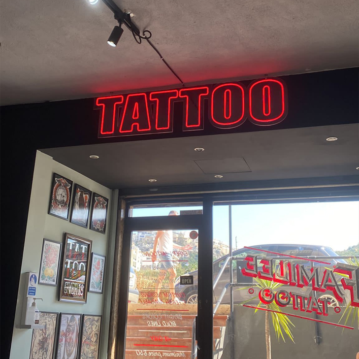 Neon Look LED tattoo sign